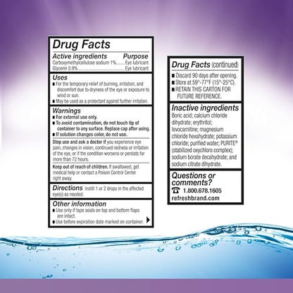 Refresh Optive Gel Augentropfen – Feuchtigkeitsspendendes Gleitgel für trockene Augen, 0,33 Unzen, steril