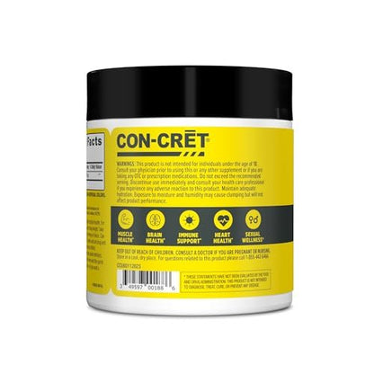 CON-CRET Kreatin HCl Pulver | Muskel-, kognitive & zelluläre Energieunterstützung | Kein Blähbauch oder Krämpfe | Hergestellt in den USA & NSF-zertifiziert | Lemon Lime (64 Portionen)