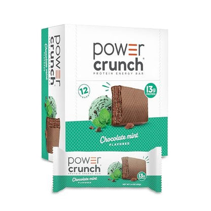 Power Crunch Protein Energy Wafer Bars, Schokolade Minze, 1,4 Unzen (12er Pack)