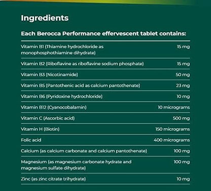 Berocca Orange Brausetabletten – 45 Stück, Vitamin- und Mineralstoffkomplex für Energie und Konzentration