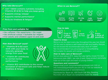 Berocca Orange Brausetabletten – 45 Stück, Vitamin- und Mineralstoffkomplex für Energie und Konzentration