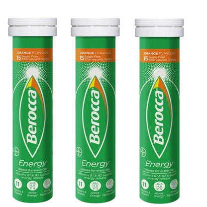 Berocca Orange Brausetabletten – 45 Stück, Vitamin- und Mineralstoffkomplex für Energie und Konzentration
