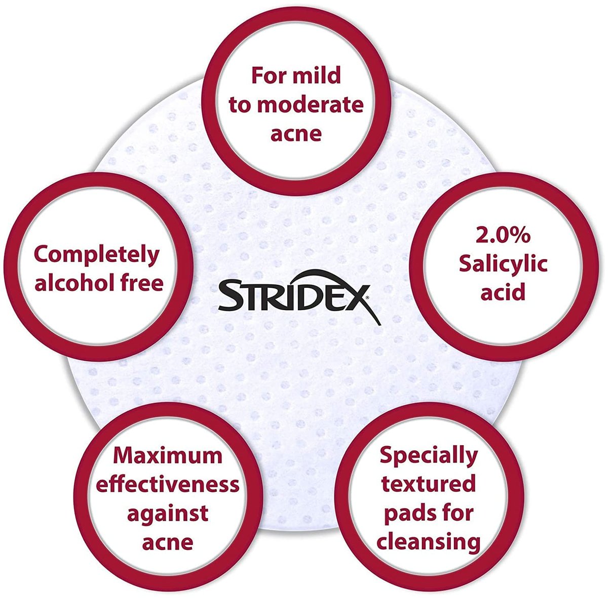 Stridex Maximum Stärke medizinische Pads, 55 Stück (2er-Pack)