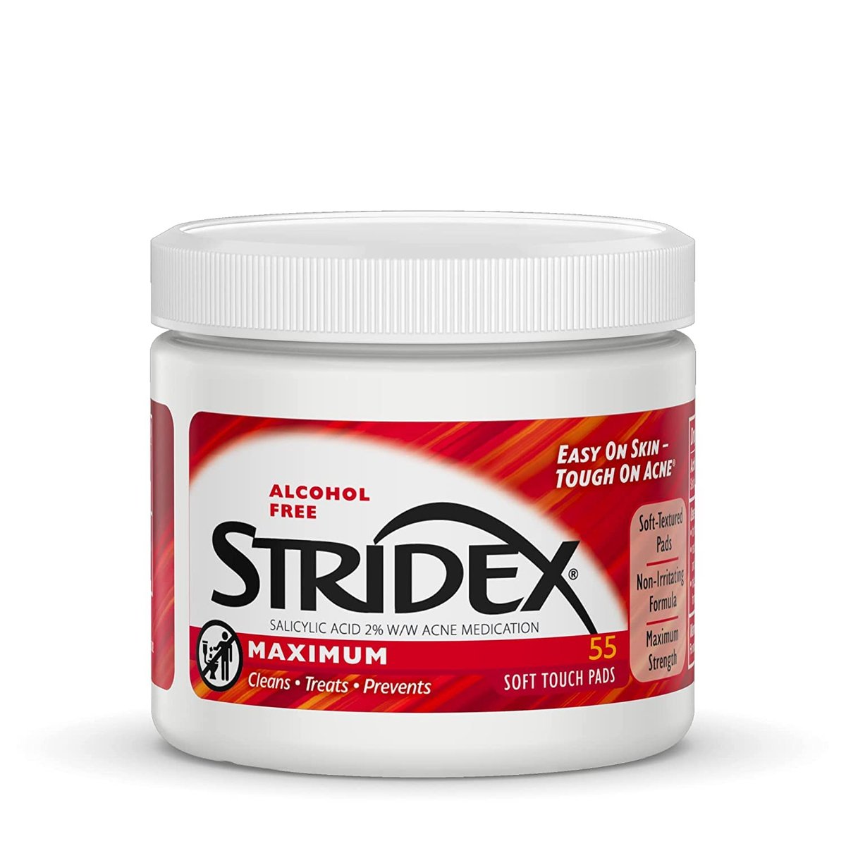 Stridex Maximum Stärke medizinische Pads, 55 Stück (2er-Pack)