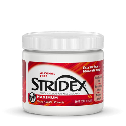 Stridex Maximum Stärke medizinische Pads, 55 Stück (2er-Pack)