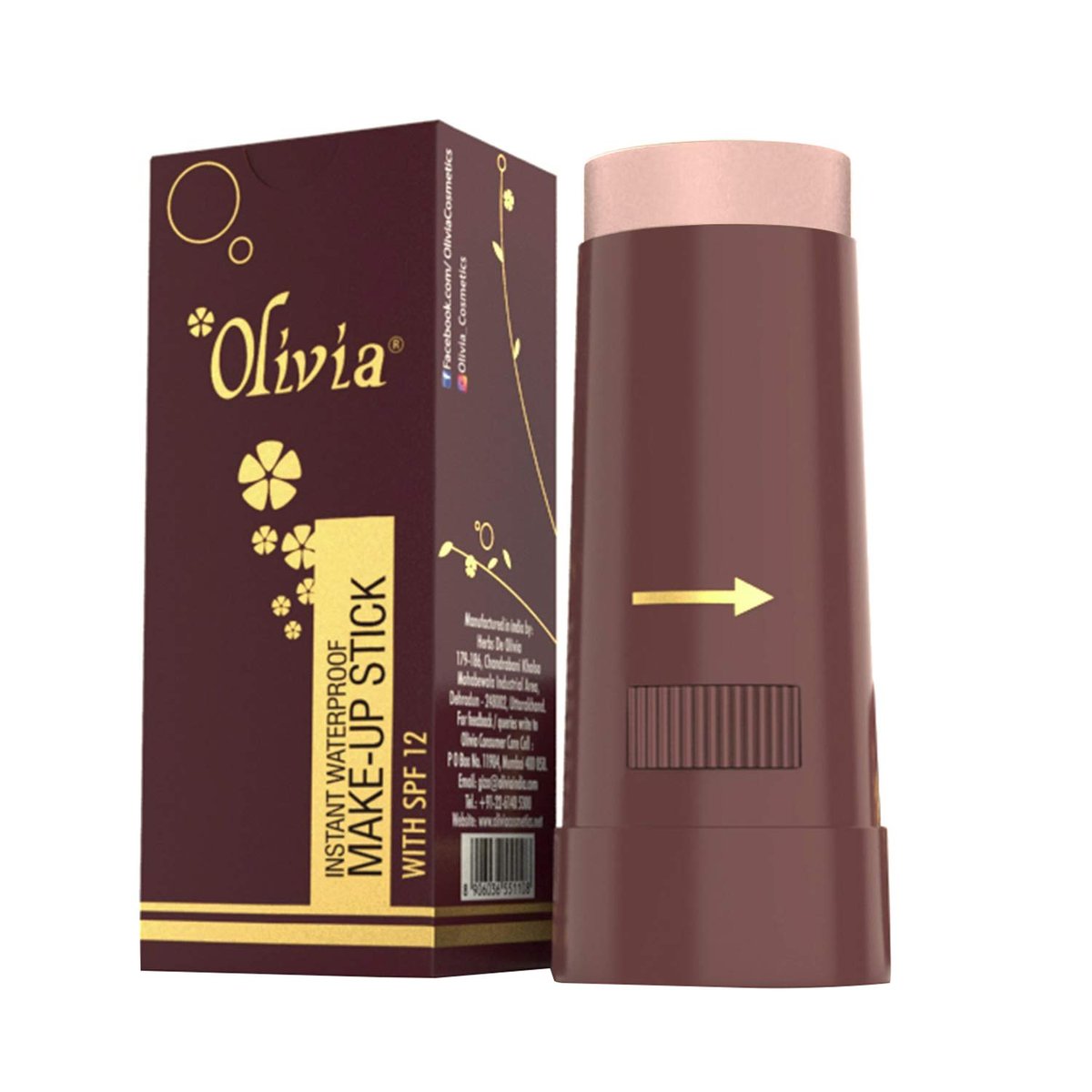 Olivia Instant Waterproof Makeup Stick Concealer Rachelle Rose 15g Farbton Nr. 2 (SPF 12)