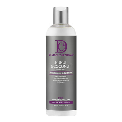 Design Essentials Natural Kukui & Kokosnuss Feuchtigkeitsspendender Leave-In Conditioner für entspanntes und natürliches Haar - 237 ml