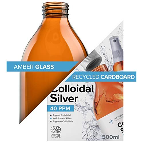 Kolloidales Silber Spray 100 ml ● Bioaktives Hydrosol Silberwasser ● Natürliches Nano-Sol-Ergänzungsmittel ● Ionische Mineralien 40 PPM ● Organisch Strukturiertes Kolloidalspray
