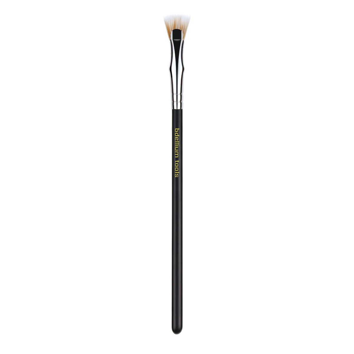 Bdellium Tools Profi Make-up Pinsel – Maestro Serie 730 gebogener Mascara-Fächer – mit weichen Synthetikfasern, zum Auftragen von Mascara (Schwarz, 1 Stück)