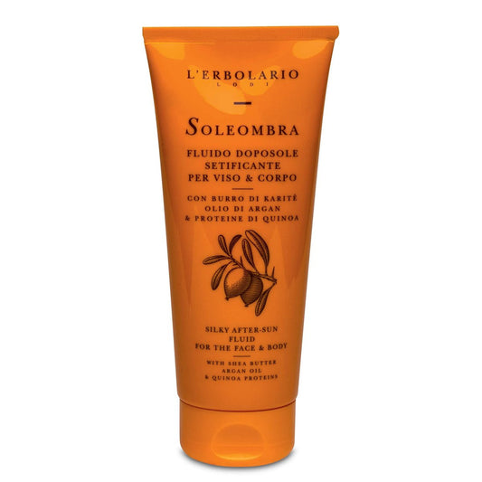 L'Erbolario Soleombra Seidige After-Sun Lotion – Beruhigende Feuchtigkeitspflege mit Aloe Vera & Sheabutter, 200 ml