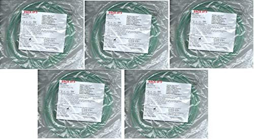 Erwachsene Ultra-Weiche Sauerstoffkanüle mit grünem Schlauch - 2,1 m (Westmed #0556) 5er-Pack