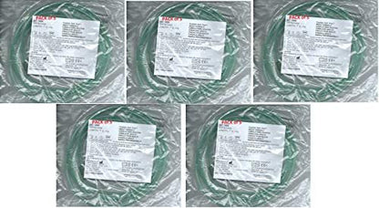 Erwachsene Ultra-Weiche Sauerstoffkanüle mit grünem Schlauch - 2,1 m (Westmed #0556) 5er-Pack