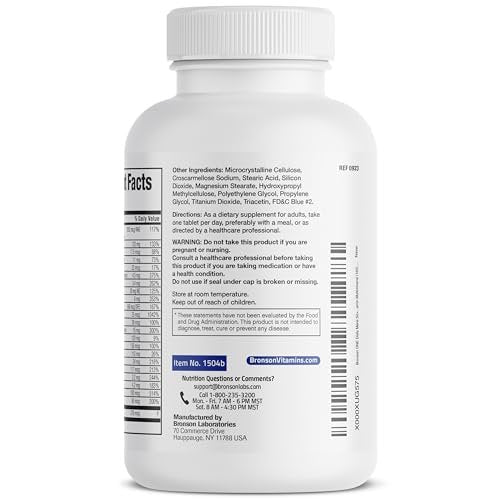 Bronson ONE Daily Men's 50+ Complete Multivitamin Multimineral, 180 Tabletten