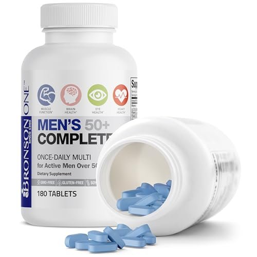 Bronson ONE Daily Men's 50+ Complete Multivitamin Multimineral, 180 Tabletten
