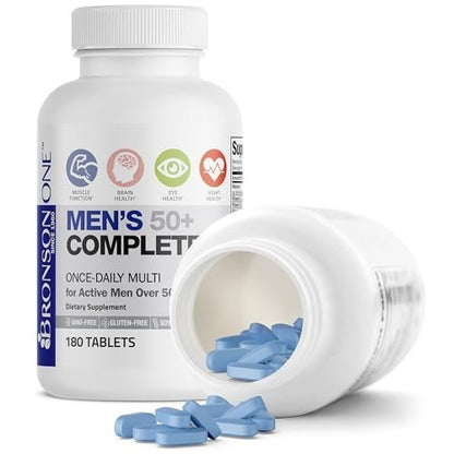 Bronson ONE Daily Men's 50+ Complete Multivitamin Multimineral, 180 Tabletten