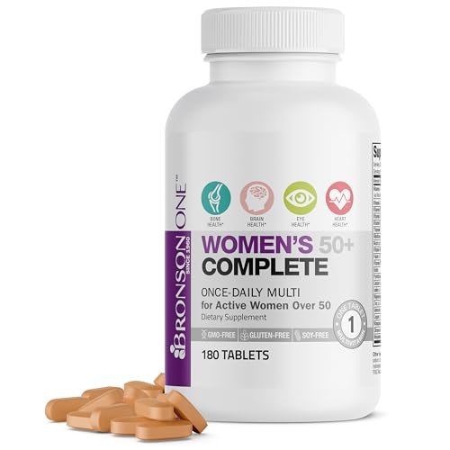 Bronson ONE Daily Frauen 50+ Komplett Multivitamin Multimineral, 180 Tabletten