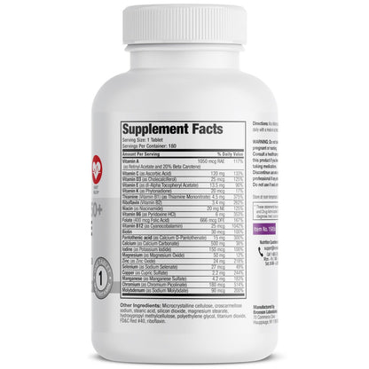 Bronson ONE Daily Frauen 50+ Komplett Multivitamin Multimineral, 180 Tabletten