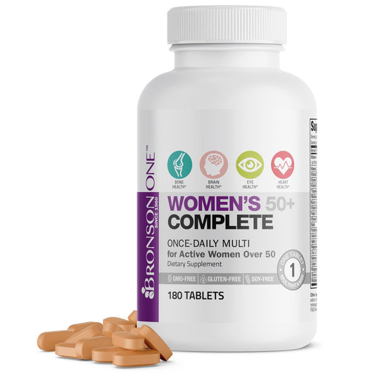 Bronson ONE Daily Frauen 50+ Komplett Multivitamin Multimineral, 180 Tabletten