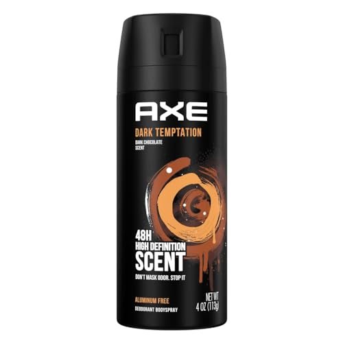 AXE Dark Temptation Deodorant Body Spray, 4 Unzen (6er-Pack) – Verführerischer Duft für Männer