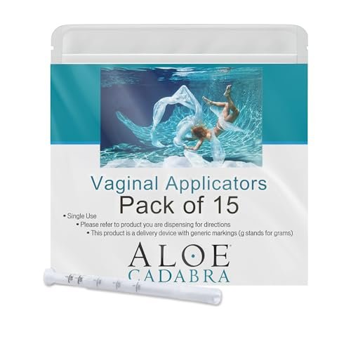 Aloe Cadabra Einweg-Vaginalapplikatoren, Packung mit 15 Stück
