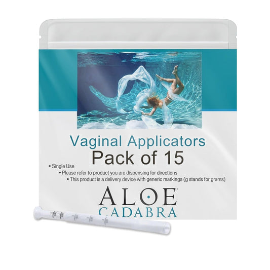 Aloe Cadabra Einweg-Vaginalapplikatoren, Packung mit 15 Stück