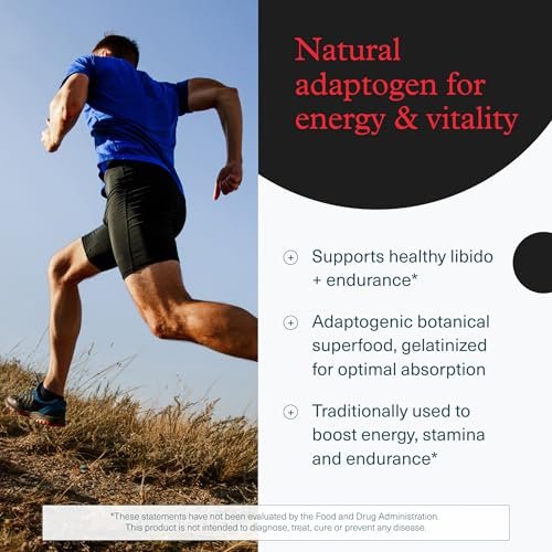 Youtheory Men's Maca – Veganes Maca-Supplement für Männer – Unterstützt Energie, Ausdauer und Stärke* – Laktose-, Soja- und Glutenfrei – 120 pflanzliche Kapseln