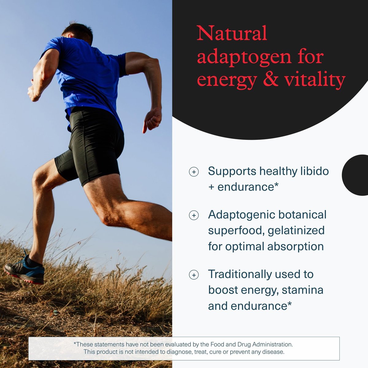 Youtheory Men's Maca – Veganes Maca-Supplement für Männer – Unterstützt Energie, Ausdauer und Stärke* – Laktose-, Soja- und Glutenfrei – 120 pflanzliche Kapseln