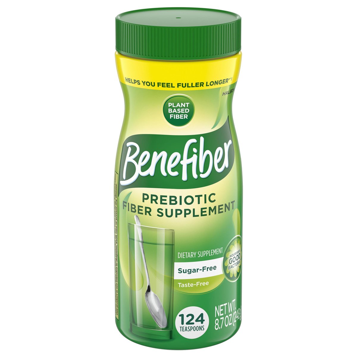 Benefiber Tägliches Präbiotikum Ballaststoffpulver für die Verdauungsgesundheit, geschmacksneutral – 124 Teelöffel (8,7 Unzen)