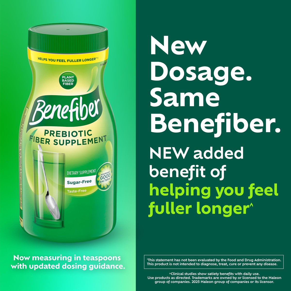Benefiber Tägliches Präbiotikum Ballaststoffpulver für die Verdauungsgesundheit, geschmacksneutral – 124 Teelöffel (8,7 Unzen)