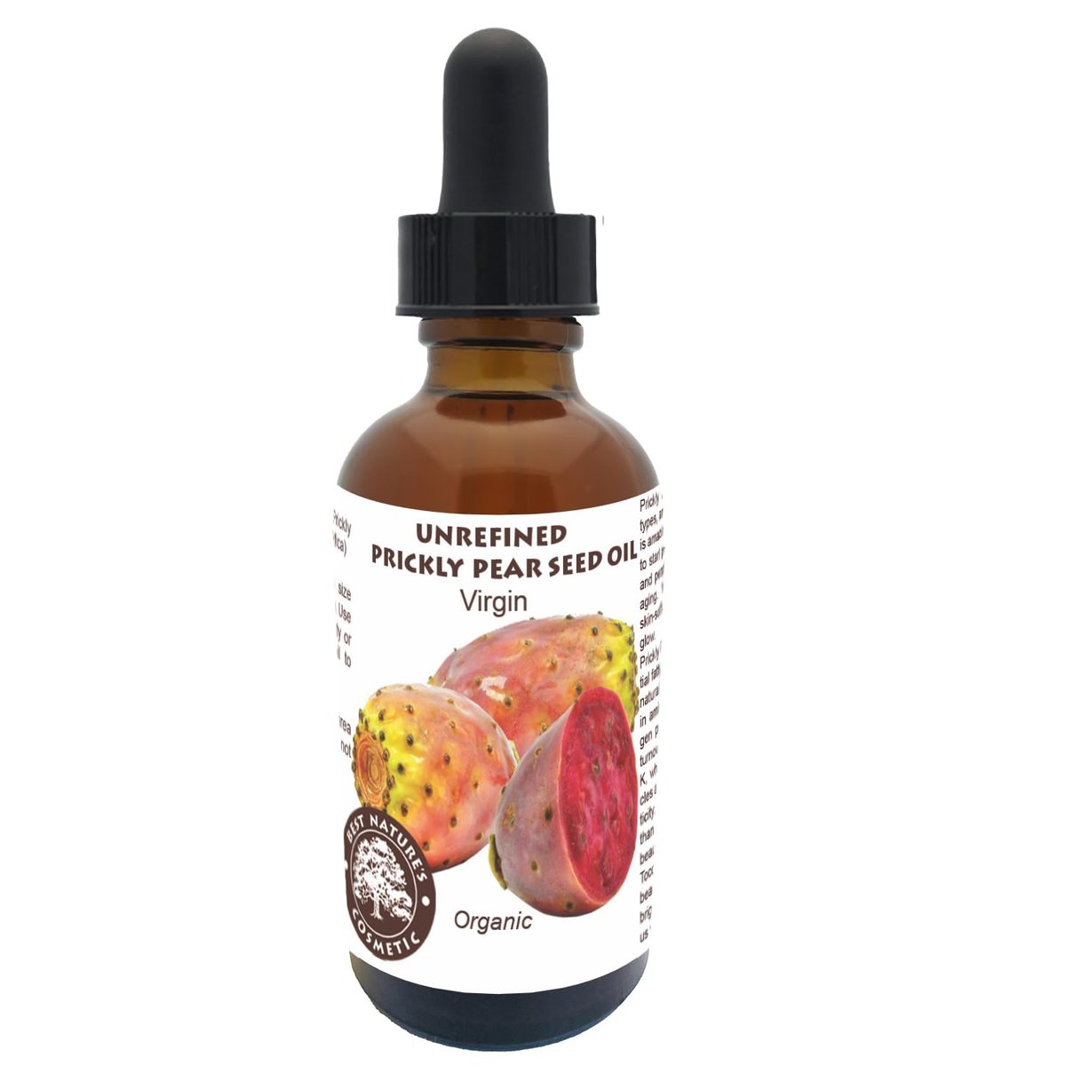 Bio Kaktusfeigenkernöl - Virgin (kaltgepresst, unraffiniert) für hydratisierte Haut, strahlende reife Haut. Das Wüstengeheimnis der Natur für strahlende Haut und Haare 30 ml