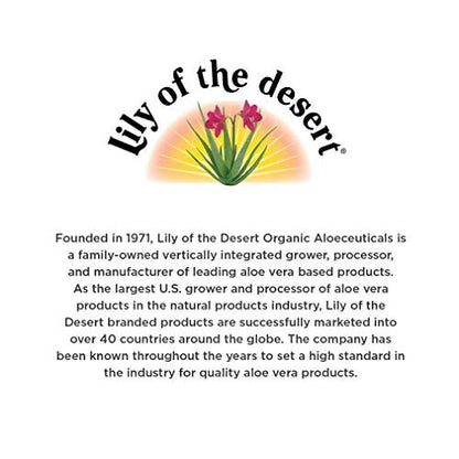 Lily of the Desert Organischer Aloe Vera Saft – Inneres Filet, 473 ml