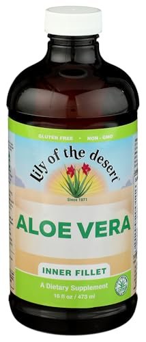 Lily of the Desert Organischer Aloe Vera Saft – Inneres Filet, 473 ml