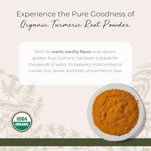 Starwest Botanicals Bio Kurkuma Wurzelpulver gemahlen – Curcumin Gewürz zum Kochen & Würzen, natürliche Antioxidantienquelle, Immununterstützung, koscher zertifiziert, nicht gentechnisch verändert – 1 kg Beutel