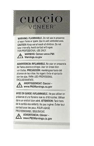 Cuccio Veneer Treatment Pack – Komplettes LED/UV-Gel-Nagelsystem mit Prep, Fuse, Base und Top Coat, 13 ml pro Flasche