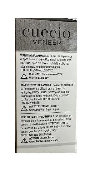 Cuccio Veneer Treatment Pack – Komplettes LED/UV-Gel-Nagelsystem mit Prep, Fuse, Base und Top Coat, 13 ml pro Flasche