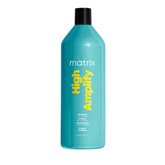 Matrix High Amplify Volumizing Shampoo – Verleiht feinem, dünnem und schlaffem Haar sofort mehr Volumen und Stärke, leichte & silikonfreie Formel mit Proteinen, 1 Liter