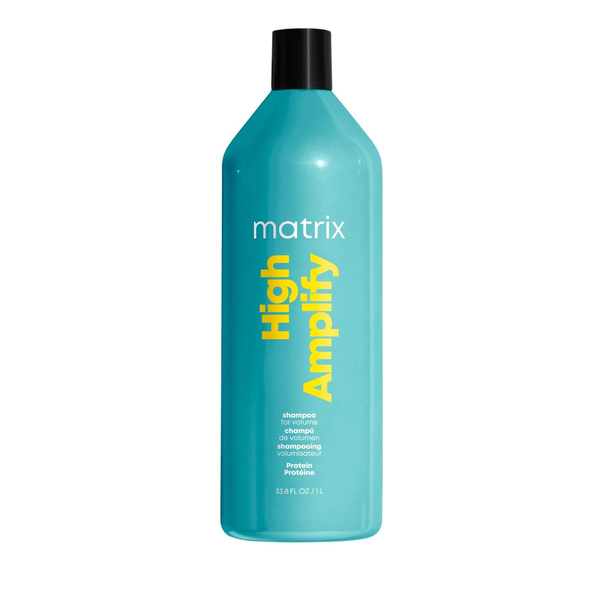 Matrix High Amplify Volumizing Shampoo – Verleiht feinem, dünnem und schlaffem Haar sofort mehr Volumen und Stärke, leichte & silikonfreie Formel mit Proteinen, 1 Liter