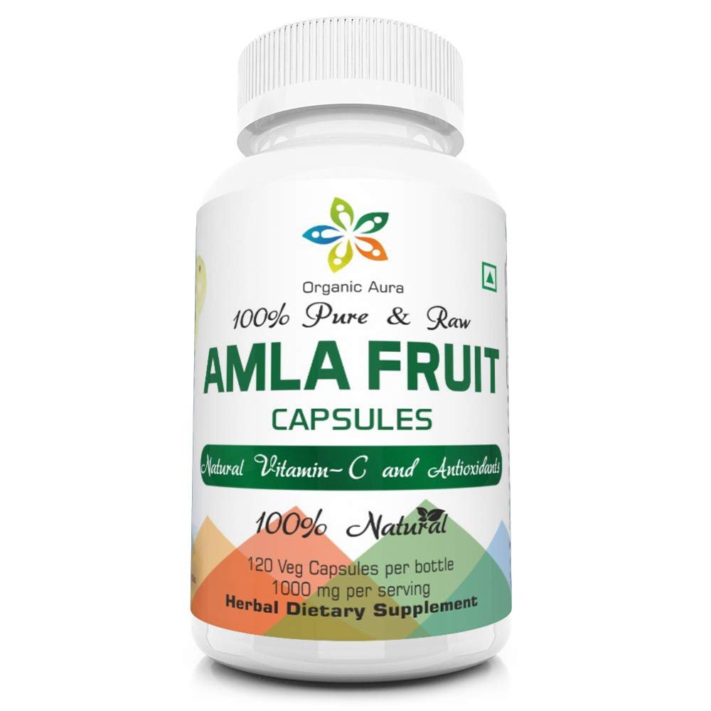 AMLA Kapseln – 1000 mg pro Portion, 120 vegane Kapseln – Rohes grünes Superfood – natürlich, frisch & original – ohne GVO und glutenfrei