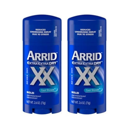 Arrid XX Extra Extra Dry Antitranspirant Deodorant, Cool Shower, 2,6 oz (2er-Pack)