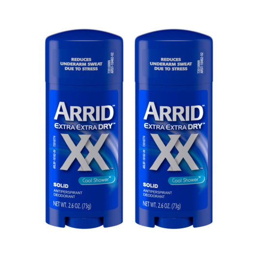 Arrid XX Extra Extra Dry Antitranspirant Deodorant, Cool Shower, 2,6 oz (2er-Pack)