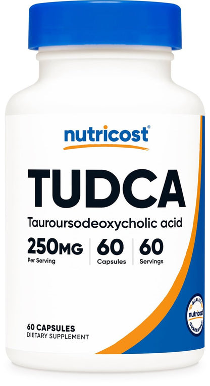 Nutricost Tudca 250mg, 60 Kapseln (Tauroursodeoxycholsäure) - Premium Qualität