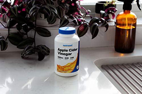 Nutricost Apfelessig Kapseln 500mg, 240 vegetarische Kapseln - Natürlich, Vegetarisch, GMP, Nicht-GVO und Glutenfrei