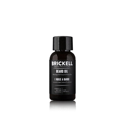 Brickell Männer Bartöl – natürliches und organisches Argan- und Jojobaöl zur Stärkung und Pflege des Barthaars, 30 ml, parfümiert