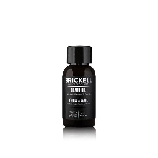 Brickell Männer Bartöl – natürliches und organisches Argan- und Jojobaöl zur Stärkung und Pflege des Barthaars, 30 ml, parfümiert