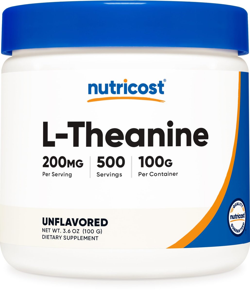 Nutricost L-Theanin Pulver 100 g – Glutenfrei & Non-GMO