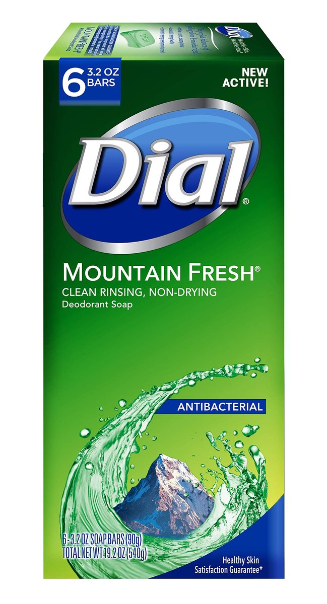 Dial Antibakterielle Seife, Mountain Fresh, 3,2 Unzen, 6er-Pack