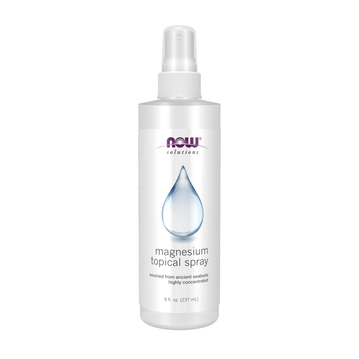 NOW Foods Solutions Magnesium Topical Spray – 237 ml, aus dem uralten Meeresboden, hochkonzentriert