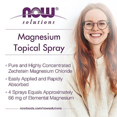 NOW Foods Solutions Magnesium Topical Spray – 237 ml, aus dem uralten Meeresboden, hochkonzentriert