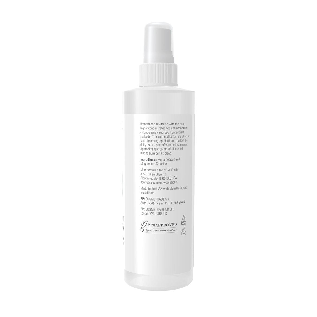 NOW Foods Solutions Magnesium Topical Spray – 237 ml, aus dem uralten Meeresboden, hochkonzentriert