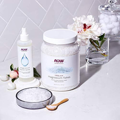 NOW Foods Solutions Magnesium Topical Spray – 237 ml, aus dem uralten Meeresboden, hochkonzentriert